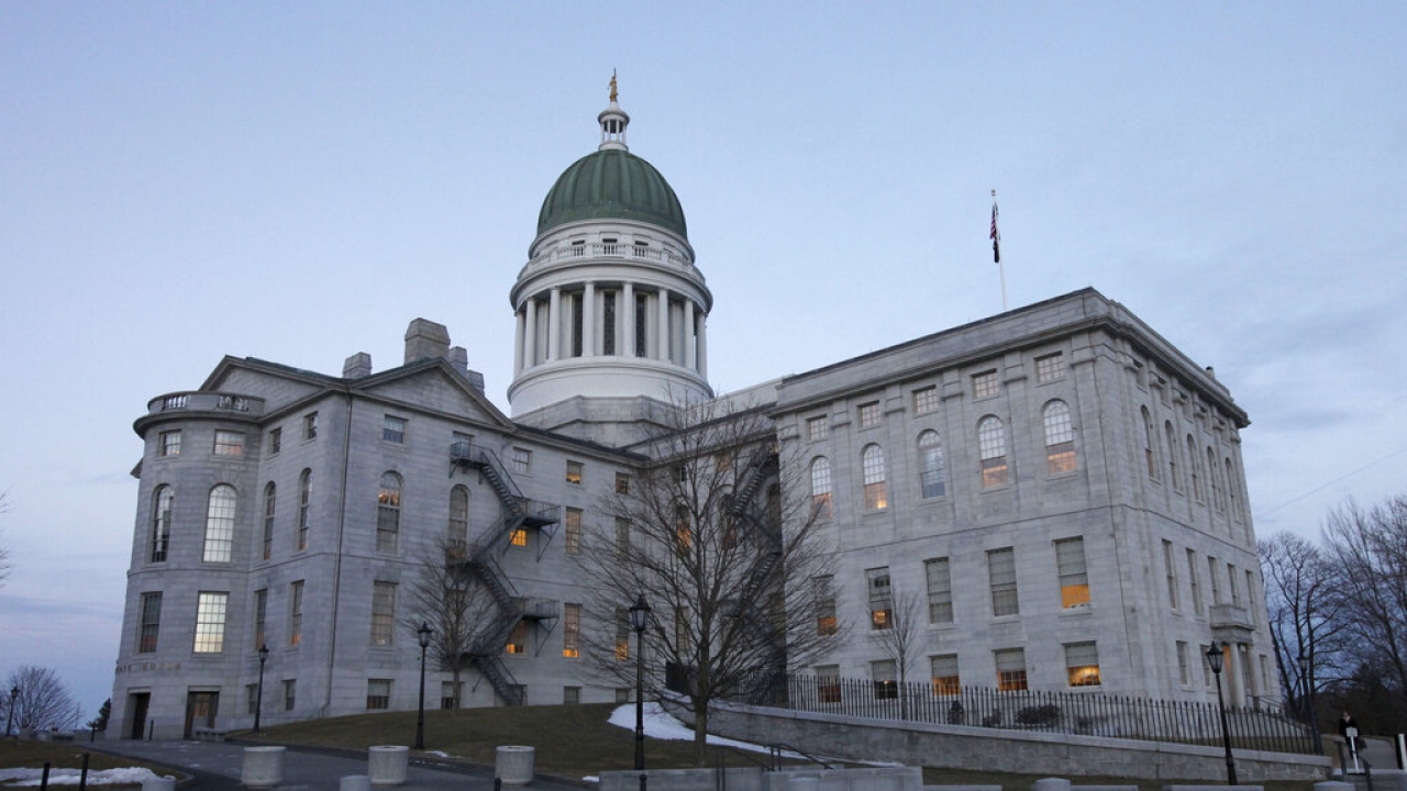 The Maine statehouse.