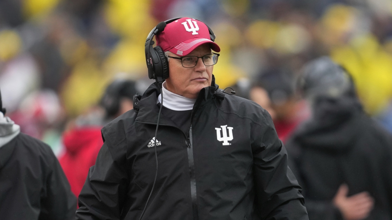 File photo of Indiana University head football coach Tom Allen.