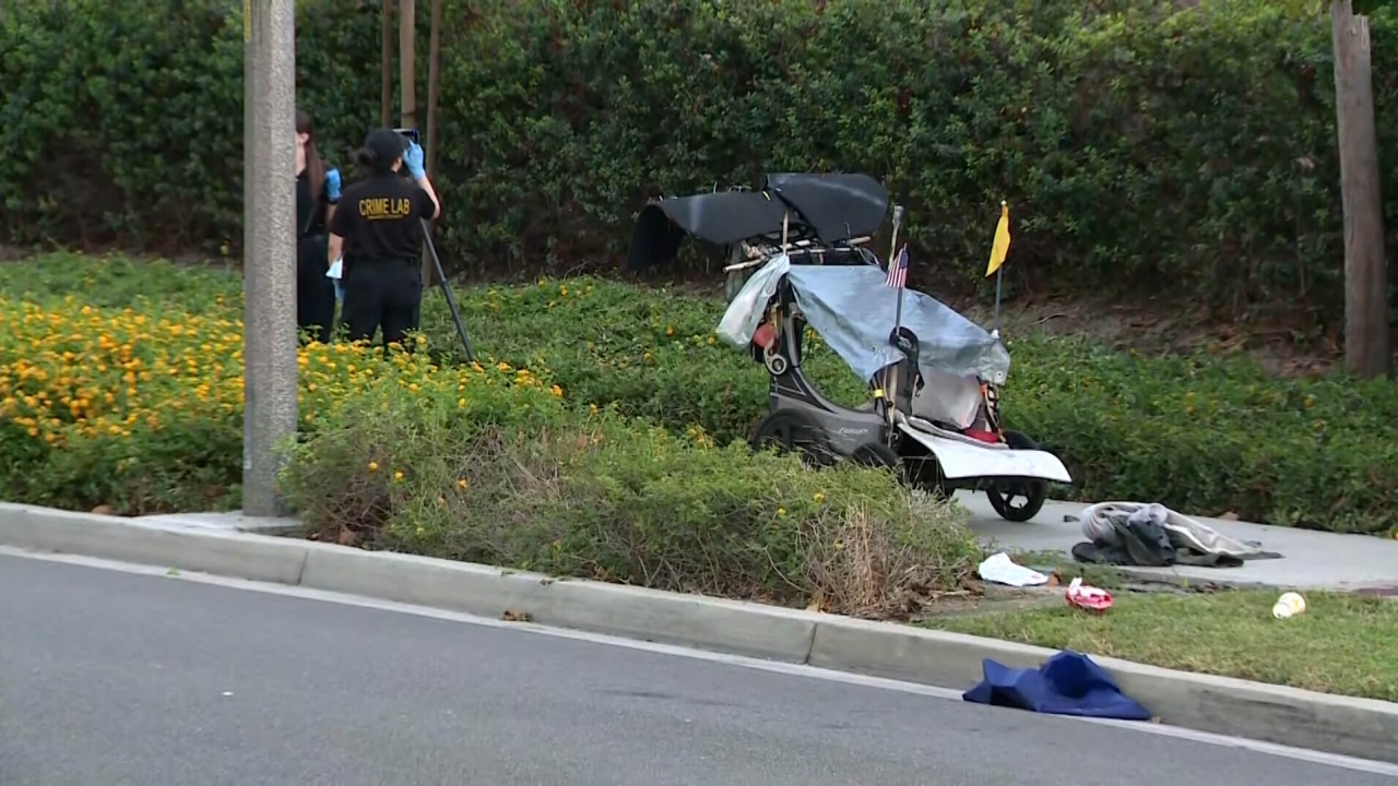 Orange County Sheriff's Department investigating crime scene.