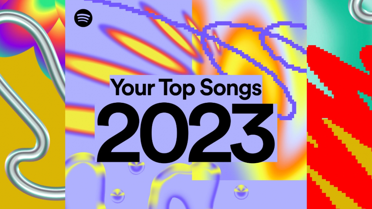 The Spotify Wrapped image that says "Your Top Songs 2023"